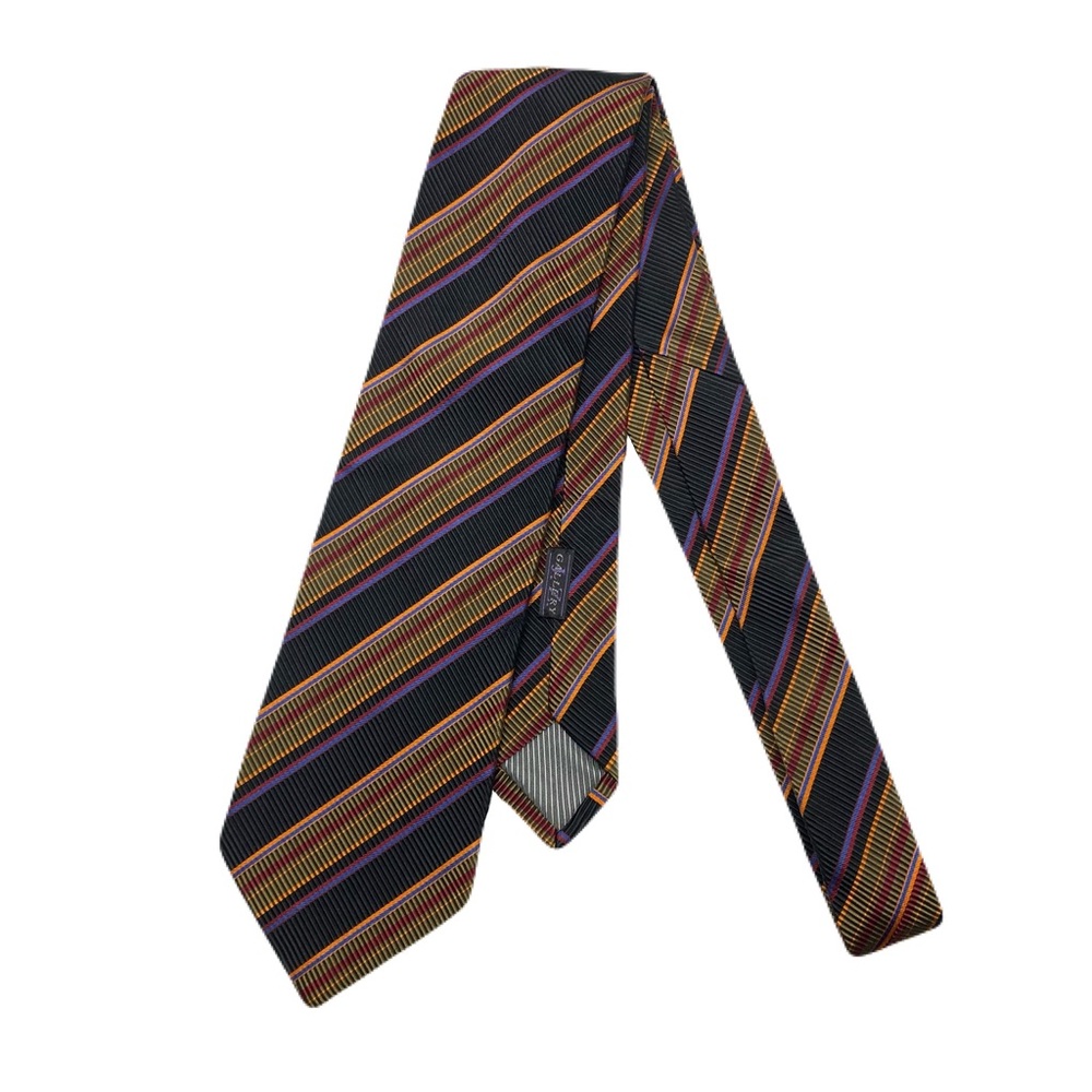 Vintage J.Z. Richards 100% Silk Tie Striped Necktie  Business Career 58" USA‎